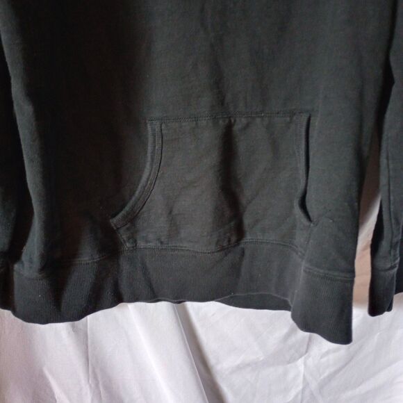 Vintage Lady Footlocker Black Sweatshirt Kangaroo Pocket Scoop Neck XXL Y2K - Picture 2 of 8